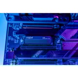 Crucial T705 1 TB SSD Zwart, PCIe 5.0 x4, NVMe 2.0, M.2 2280, Incl. heatsink