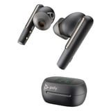 HP Poly Voyager Free 60+ UC M Carbon Black Earbuds  headset Zwart, Incl. BT700 USB-C-adapter + oplaadcase met touchscreen