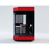 HYTE Y60 midi tower behuizing Rood/zwart | 3x USB-A | Tempered Glass