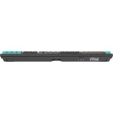 HelloGanss HS108T Obsidian RGB mechanisch toetsenbord Zwart, US lay-out (QWERTY), Gateron G Pro Silver, 100%, RGB leds, PBT Doubleshot keycaps, hot swap, 2,4 GHz / Bluetooth / USB-C