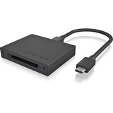 ICY BOX IB-CR402-C31 card reader kaartlezer Zwart, USB-C 3.2 (10 Gbit/s)