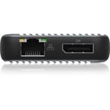 ICY BOX IB-DK4060-CPD dockingstation Zwart, HDMI, DisplayPort, LAN, USB-C