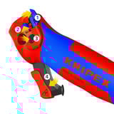 KNIPEX Kabelmes, met glijschoen Rood/blauw