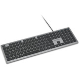 Kensington KB515 EQ USB-C/USB-A Wired Keyboard Grijs, US-International lay-out (QWERTY), Scissor switches, 100%
