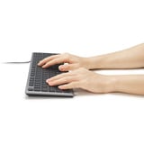 Kensington KB515 EQ USB-C/USB-A Wired Keyboard Grijs, US-International lay-out (QWERTY), Scissor switches, 100%