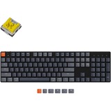 Keychron K5SE-E4, toetsenbord Zwart/grijs, US lay-out, Keychron Low Profile Optical Banana, RGB leds, ABS, Bluetooth 5.1, hot swap