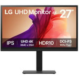 LG 27BA45U-B 27" 4K Ultra HD monitor Zwart, 1x DisplayPort, 2x HDMI