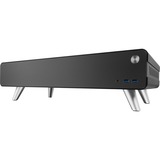 RAIJINTEK PAN SLIM htpc behuizing Zwart, 2x USB-A 3.2 (5 Gbit/s), 1x USB-C 3.2 (5 Gbit/s)