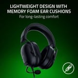 Razer Blackshark V2 X voor Xbox over-ear gaming headset Zwart, Xbox Series X|S