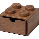 LEGO 2x2 Wooden Desk Drawer Dark Stained Oak opbergdoos