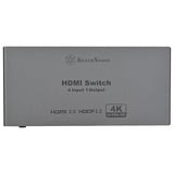 SilverStone HSW41 HDMI 2.0 4K Switcher hdmi switch Grijs