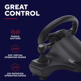 Trust GXT 289 Movi racestuur stuur Zwart, Pc, Xbox Series X/S, Switch, PlayStation 4