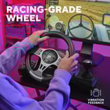 Trust GXT 289 Movi racestuur stuur Zwart, Pc, Xbox Series X/S, Switch, PlayStation 4