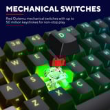 Trust GXT 867 Acira 60% mini mechanisch gaming toetsenbord Zwart, US lay-out, Outemu Red, 60%, RGB