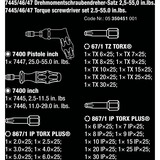 Wera 7445/46/47 Kraftform Schroevendraaierset 2,5-55,0 in.lbs. Zwart/groen, 27-delig, met Rapidaptor snelspanboorhouder