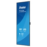 iiyama ProLite LH10552UWS-B1AG 104.6" Ultra Wide Public Display Zwart, HDMI, DisplayPort, USB-C, LAN, WiFi 6E, Audio, Android OS