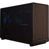 ALTERNATE Thunderstorm SFF Ryzen 7 – RX 9070 XT Limited Edition gaming pc Zwart/houtkleur | R7 9800X3D | RX 9070 XT | 32 GB | 2 TB SSD