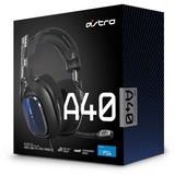 ASTRO Gaming A40 TR headset over-ear gaming headset Zwart/blauw, PC, PlayStation 4