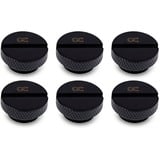 Alphacool Eiszapfen screw plug G1/4 verbinding Zwart, 6 stuks