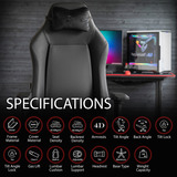 Arozzi Primo - Full Premium Leather - Black gamestoel Zwart