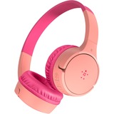 Belkin SOUNDFORM Mini draadloze hoofdtelefoon voor kinderen Koraal/pink (roze), Bluetooth