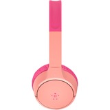 Belkin SOUNDFORM Mini draadloze hoofdtelefoon voor kinderen on-ear  Koraal/pink (roze), Bluetooth