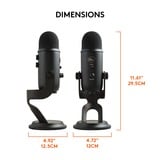 Blue Microphones Yeti Blackout microfoon Zwart, USB