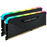 Corsair 32 GB DDR4-3200 Kit werkgeheugen Zwart, CMG32GX4M2E3200C16, Vengeance RGB RS, XMP 2.0