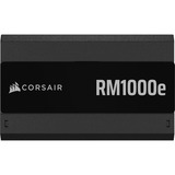 Corsair RM1000e (2025), 1000 Watt voeding  Zwart, 2x 12VHPWR, 2x PCIe, Kabel-Management