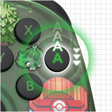 HORI Wireless HORIPAD Turbo - Pokémon Pixel Green gamepad Groen/transparant, Nintendo Switch 2, Nintendo Switch, Nintendo Switch – OLED-Model, Nintendo Switch Lite, Bluetooth 5.0