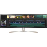 LG 49WL95C-W 49" Curved Monitor Wit/zwart, 2x HMI, DisplayPort, UWQHD, AH-IPS, 32:9 formaat