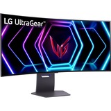 LG UltraGear OLED 39GS95QE-B 39" Curved UltraWide gaming monitor Zwart/paars, 2x HDMI, DisplayPort, 2x USB-A, USB-B, 240 Hz
