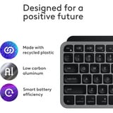 Logitech MX Keys Mini For Mac, toetsenbord Grijs/zwart, US-International, Bluetooth Low Energy