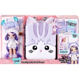 MGA Entertainment Na! Na! Na! Surprise - 3-in-1 Backpack Bedroom-speelset van serie 3 - lavendelkleurige kitten Pop 