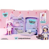 MGA Entertainment Na! Na! Na! Surprise - 3-in-1 Backpack Bedroom-speelset van serie 3 - lavendelkleurige kitten Pop 