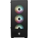 MSI MAG FORGE 112R midi tower behuizing Zwart | 2x USB-A | RGB | Tempered Glass