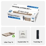 PETKIT Crystal Litter Set, 4 stuks (C01) voor Purobot Crystal Duo