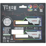 Patriot 32 GB DDR5-6200 Kit werkgeheugen Zwart/wit, PVVR532G620C40K, Viper Venom RGB, XMP 3.0