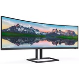 Philips 498P9Z/00 49" Curved UltraWide monitor Zwart, 165 Hz, Dual QHD, DisplayPort, HDMI, USB, Audio