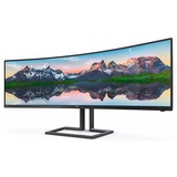 Philips 498P9Z/00 49" Curved UltraWide monitor Zwart, 165 Hz, Dual QHD, DisplayPort, HDMI, USB, Audio