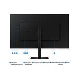 SAMSUNG ViewFinity S8 S80D UHD Monitor 37" 4K UHD  Zwart, 1x HDMI, 1x DisplayPort, USB-A, USB-B, LAN