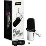 SHURE MV7+ Podcastmicrofoon Wit