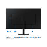 Samsung ViewFinity S8 S80D UHD Monitor 37" 4K Zwart, 1x DisplayPort, 1x HDMI, 2x USB-A, 1x RJ-45