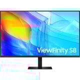 Samsung ViewFinity S8 S80D UHD Monitor 37" 4K UHD  Zwart, 1x HDMI, 1x DisplayPort, USB-A, USB-B, LAN