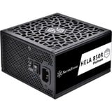 SilverStone HELA 850R Platinum, 850W voeding  Zwart, 4x PCIe, Kabelmanagement