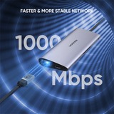 Ugreen Interface hub USB 3.2 Gen 1 (3.1 Gen 1) Type-C usb-hub Zilver/zwart