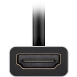 goobay USB4 Gen 3x2 naar HDMI adapter Zwart/zilver, 0,15 meter