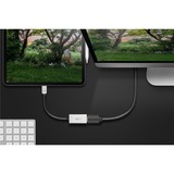 goobay USB4 Gen 3x2 naar HDMI adapter Zwart/zilver, 0,15 meter