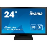 iiyama ProLite T2452MSC-B1 23.8" touchscreen monitor Zwart, Touch, HDMI, DisplayPort, USB, Audio 