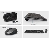 ACT Connectivity Draadloze set met toetsenbord en muis desktopset Zwart, 100%, 800 - 1600 DPI